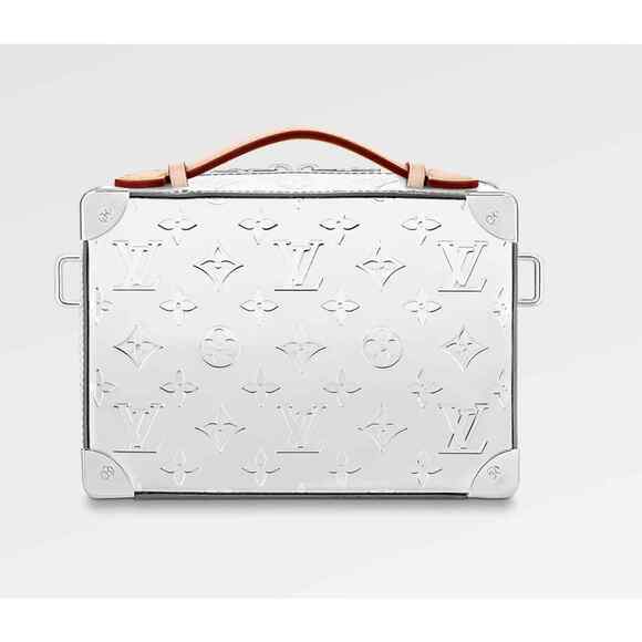 Louis Vuitton Mirror Silver Handle Trunk Virgil Monogram Shoulder Crossbody Bag - Picture 7 of 12